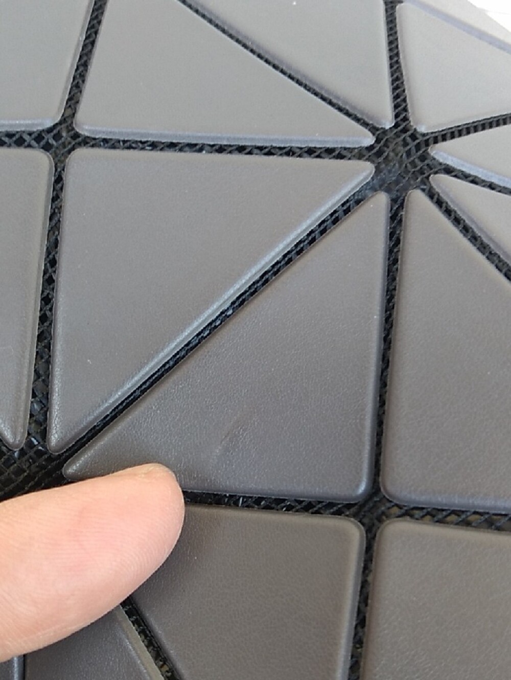 Issey Miyake Geometric Tote in Matte Gray - Picture 5 of 15
